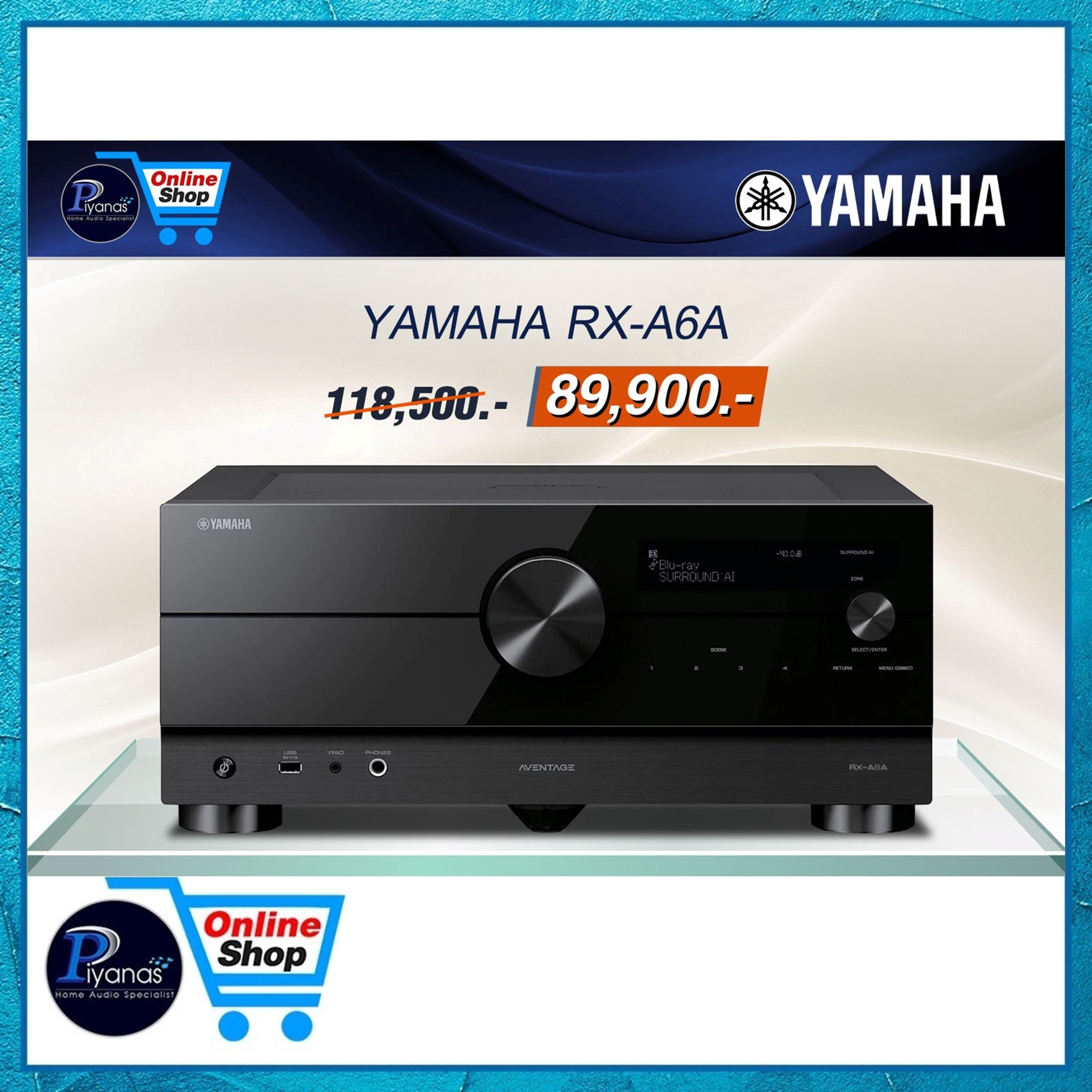 ตัวรับสัญญาณAV YAMAHA : RX-A6A (BLACK)_5